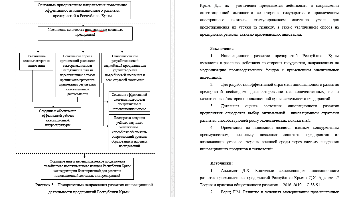 вак статья по инновационному развитию